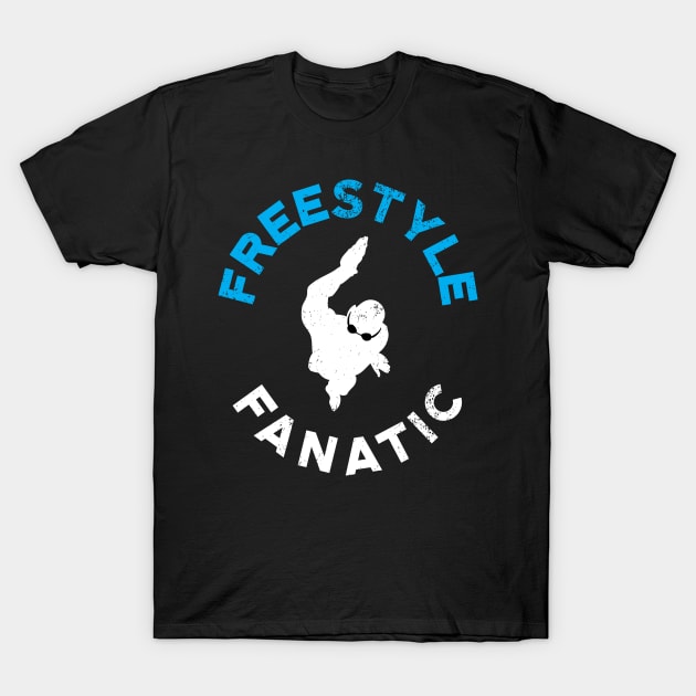 Freestyle Fanatic Swimmer T-Shirt by atomguy
